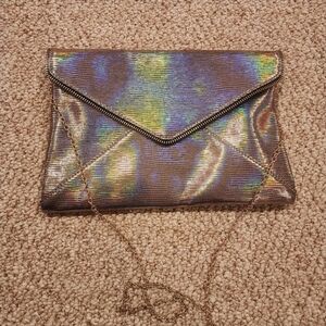 Lily & Ivy Holographic Envelope Clutch Bag